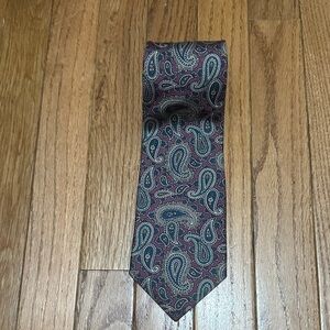 Bert Pulitzer Classic Paisley Tie - Pink and Navy